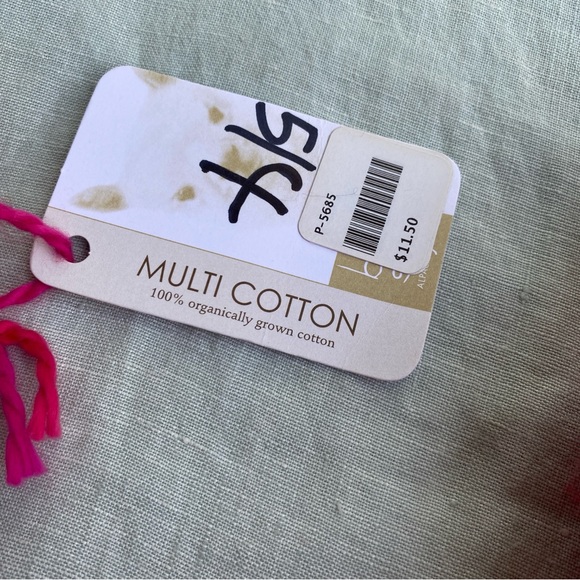 Lot of 3 Blue Sky Alpacas pink dyed cotton multi cotton yarn skeins hanks - Picture 4 of 7